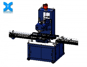 Small square tank automatic flanging machine
